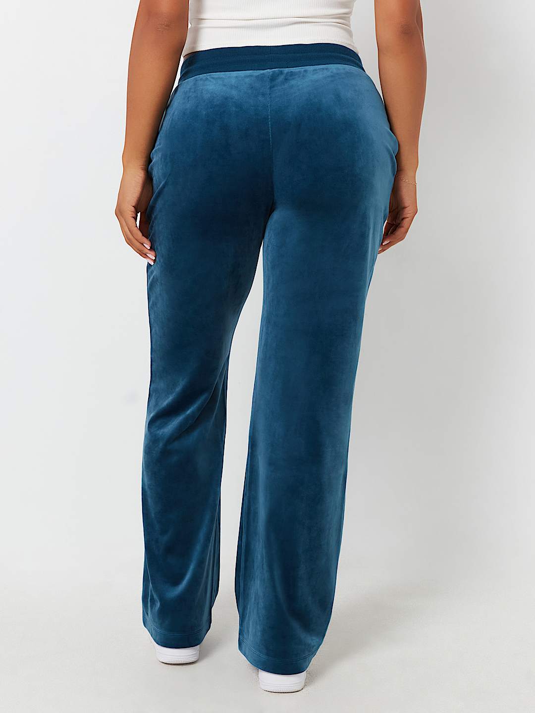 VELOUR STRAIGHT LEG SWEAT PANT, image 4
