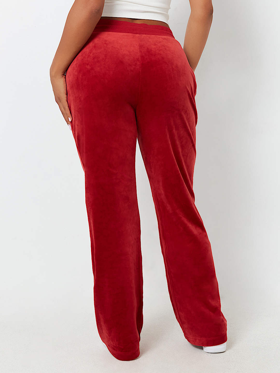VELOUR STRAIGHT LEG SWEAT PANT, image 4