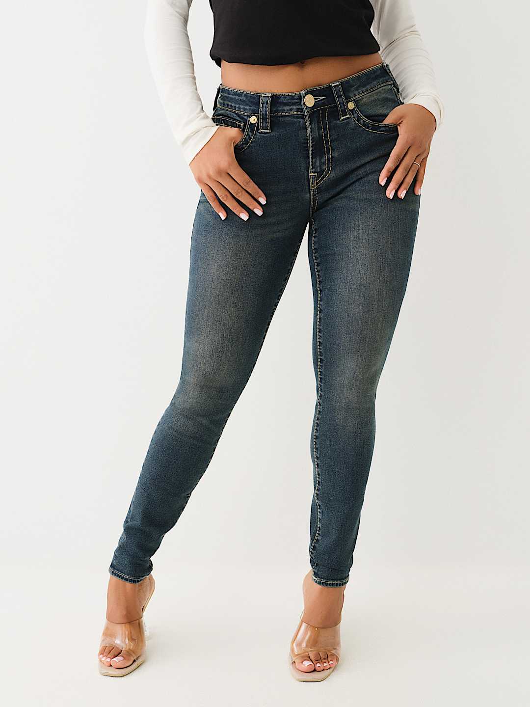 JENNIE BIG T MID RISE CURVY SKINNY JEAN