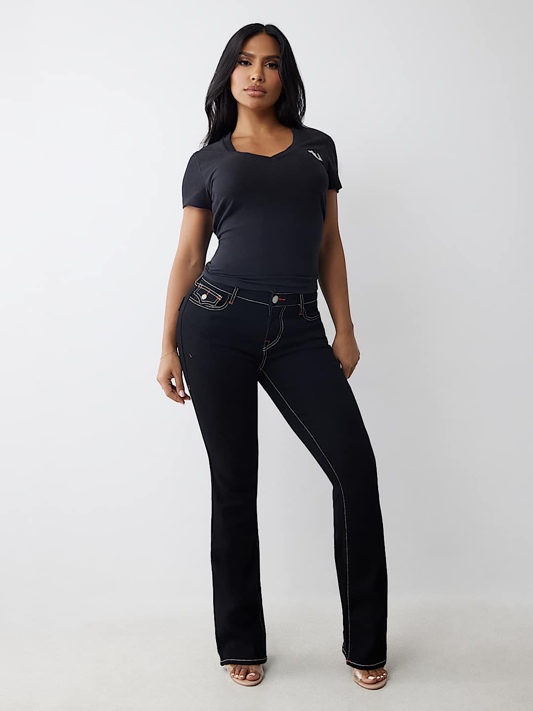 BECCA MID RISE BOOTCUT JEAN