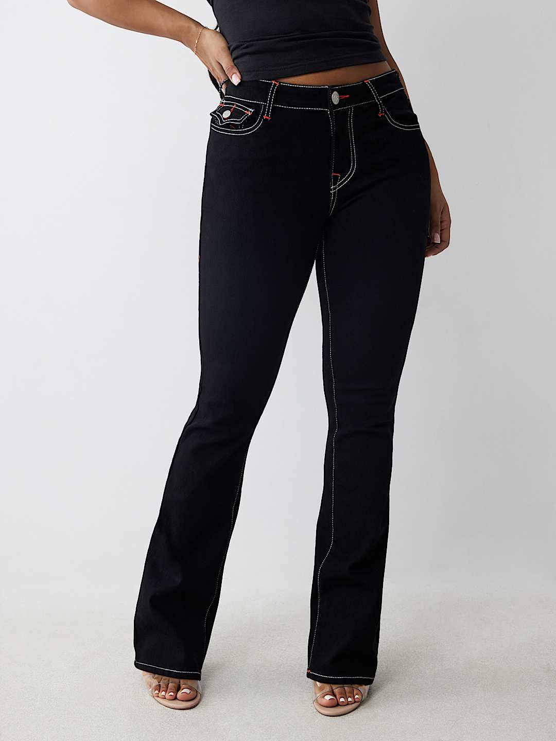 BECCA MID RISE BOOTCUT JEAN