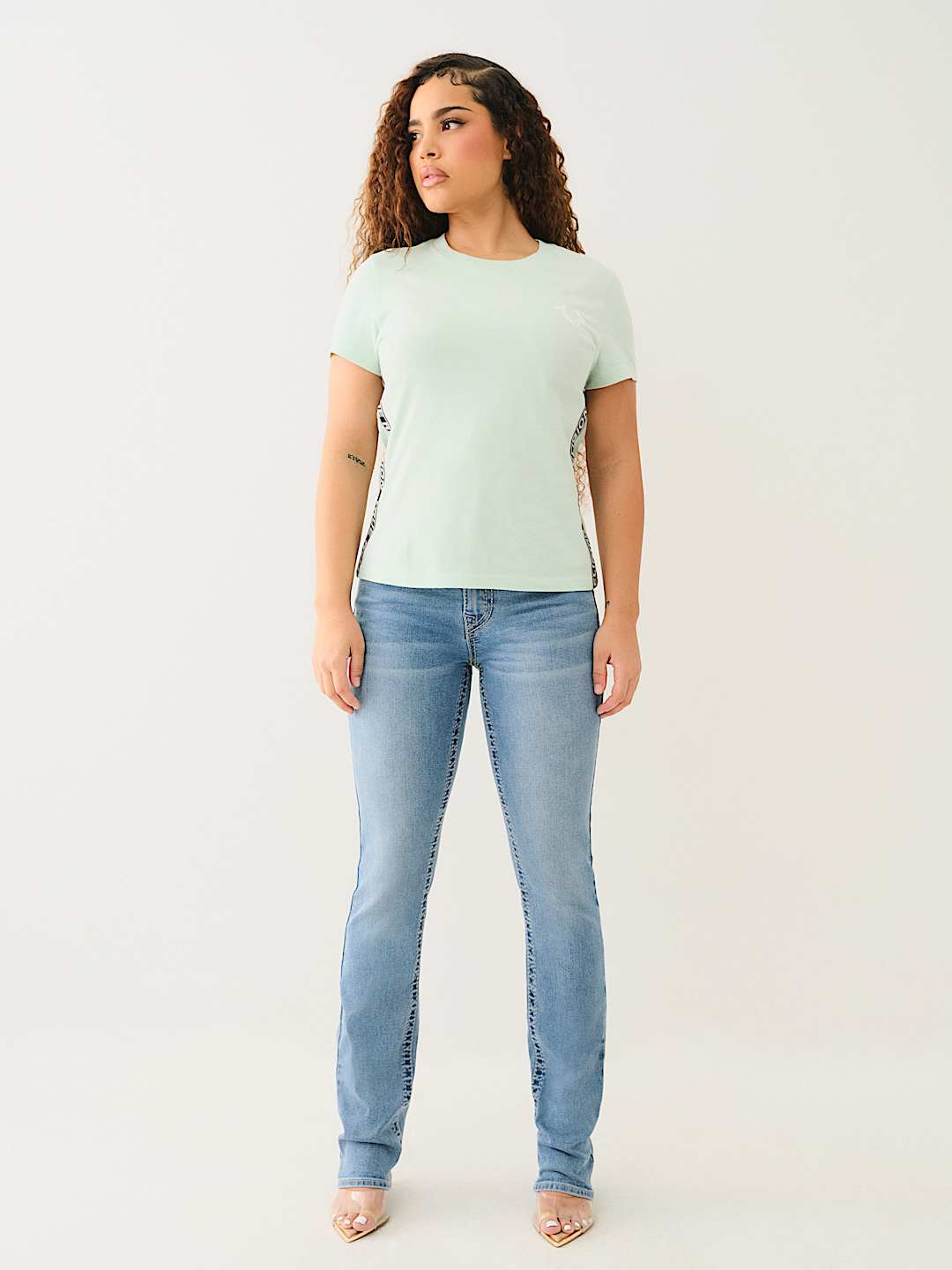 BILLIE BIG T MID RISE STRAIGHT JEAN