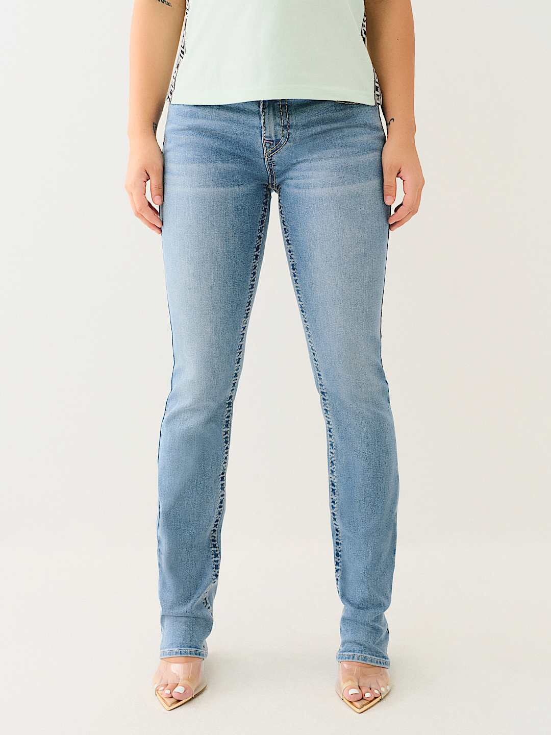 BILLIE BIG T MID RISE STRAIGHT JEAN