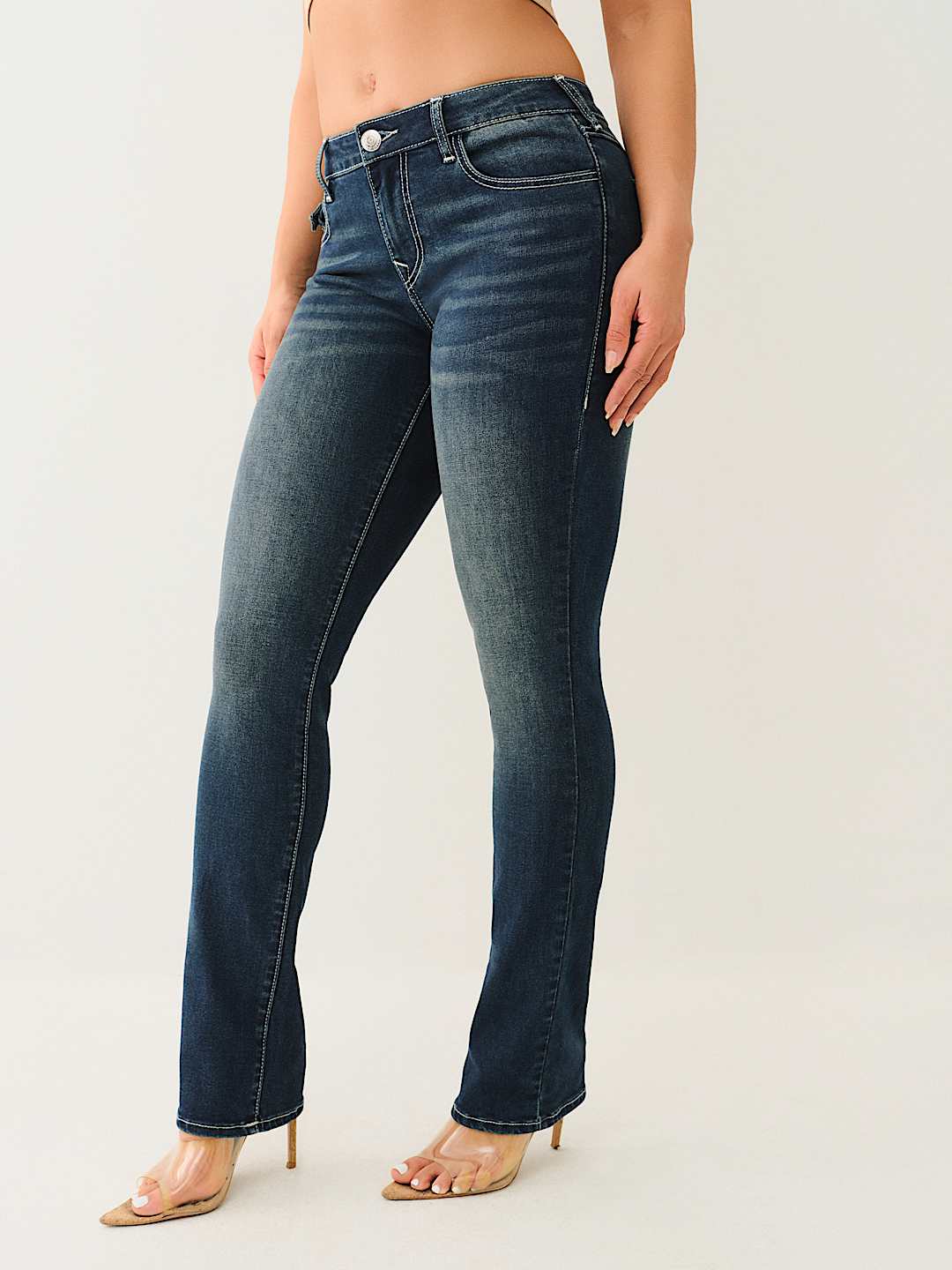 BILLIE MID RISE FLAP STRAIGHT JEAN