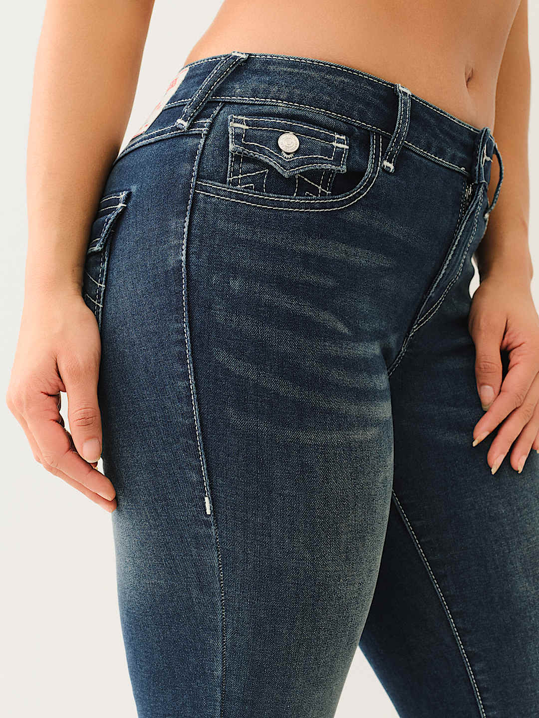 BILLIE MID RISE FLAP STRAIGHT JEAN