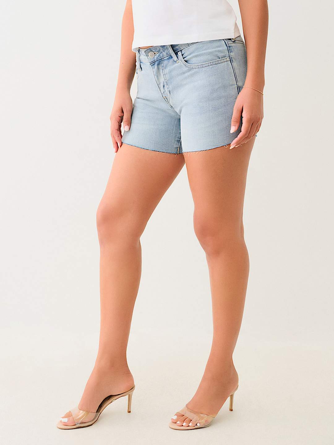 JAYDE MID RISE RAW HEM SHORT, image 3