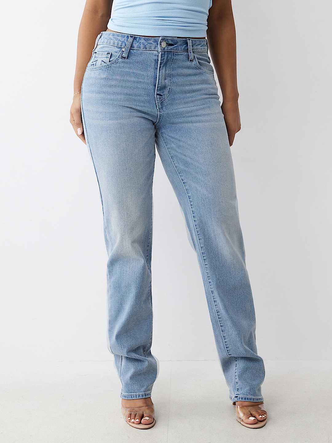 SARAH HIGH RISE STRAIGHT JEAN