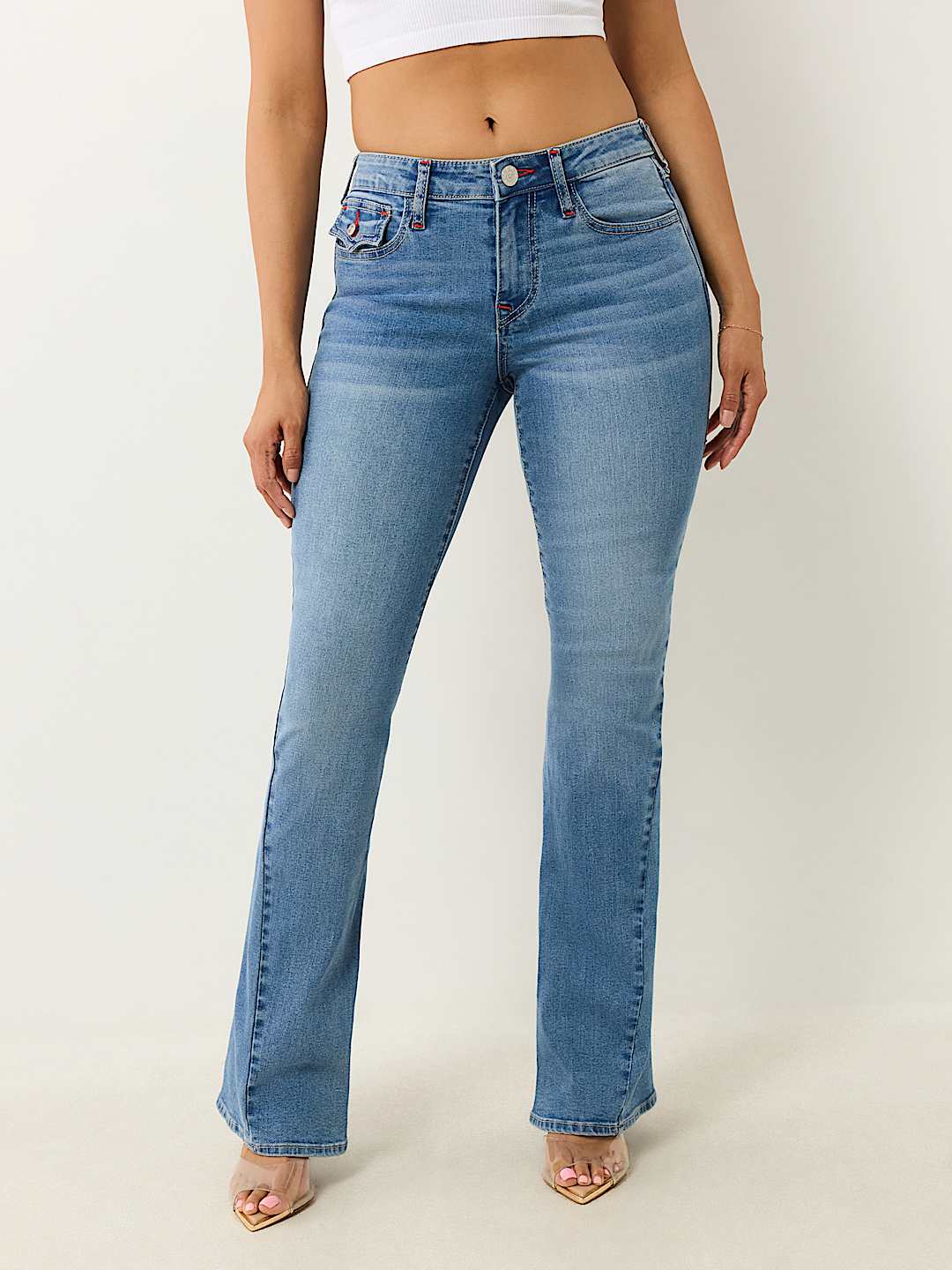 JOEY MID RISE FLAP FLARE JEAN