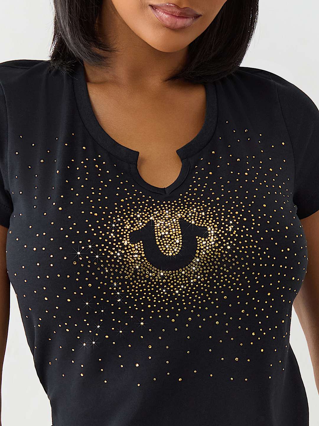 ALLOVER CRYSTAL HORSESHOE TEE, image 4