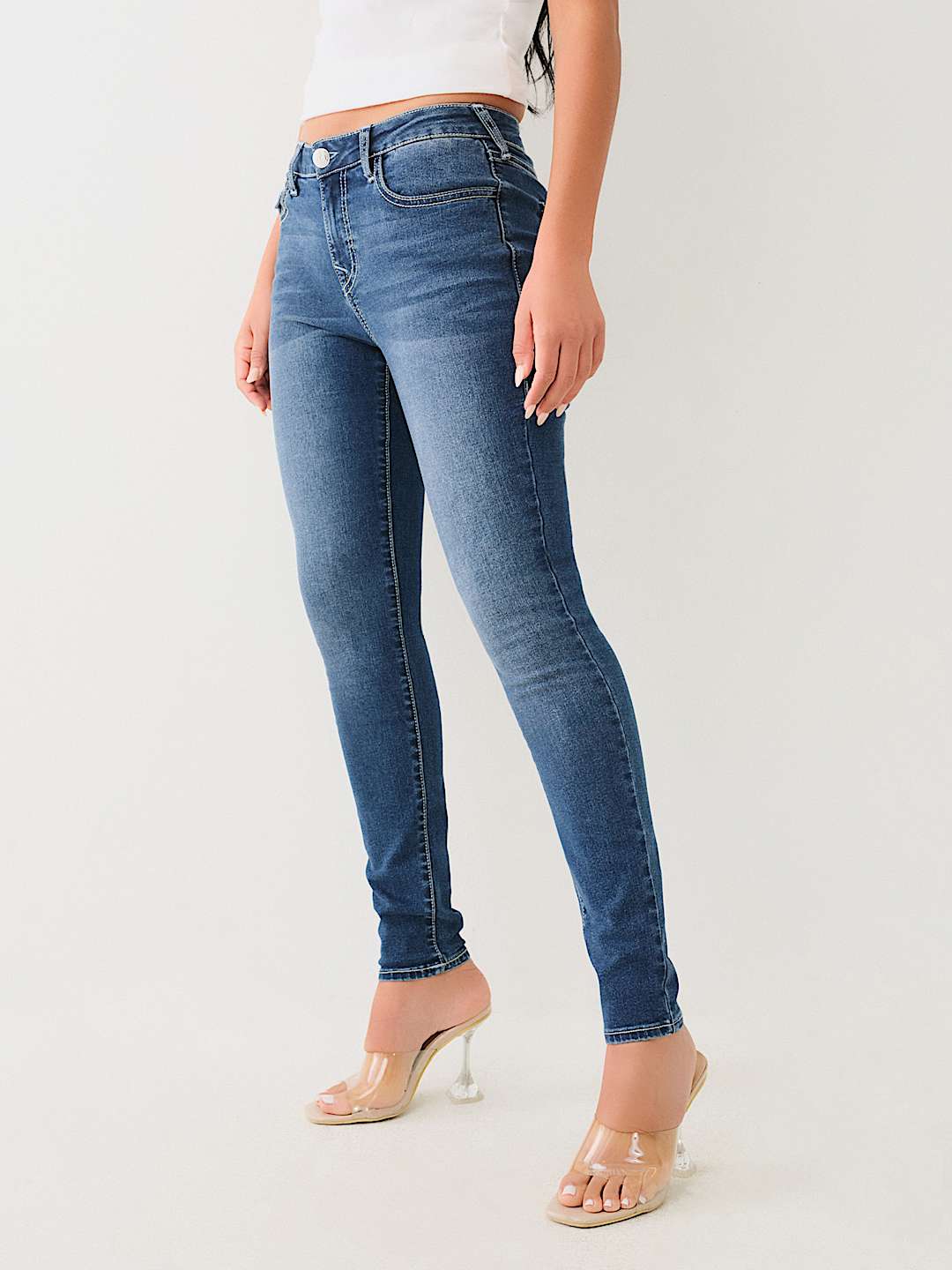 JEANS SKINNY CURVIL&Iacute;NEOS JENNIE DE TIRO MEDIO, image 2