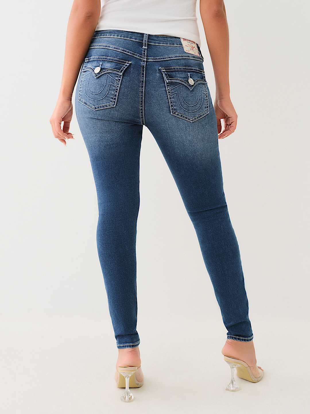 True Religion Jennie Curvy Mid Rise Destroy Skinny deals Jeans Women's Sz 28 NEW $199