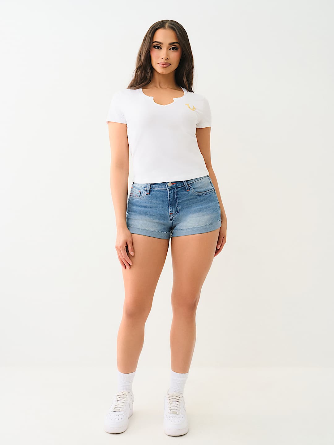 TRI LOGO NOTCH BABY TEE, image 3