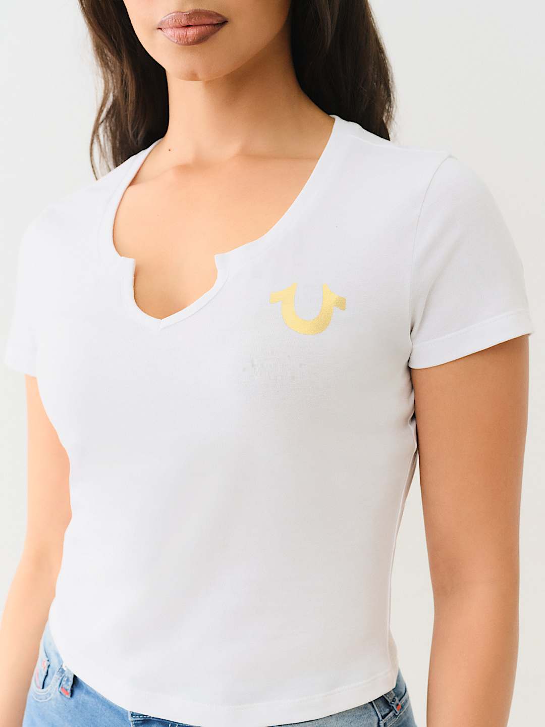 TRI LOGO NOTCH BABY TEE, image 5
