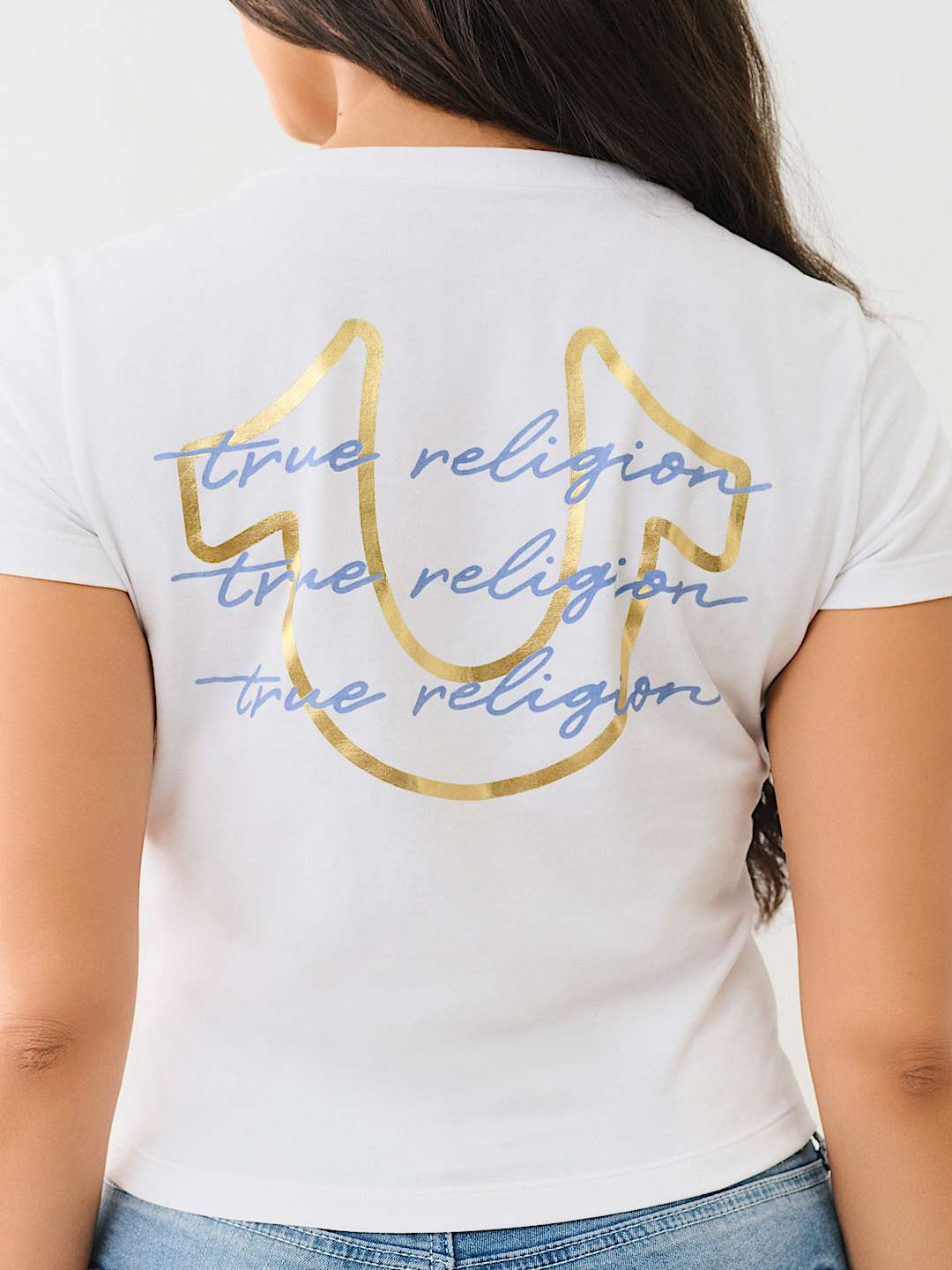 TRI LOGO NOTCH BABY TEE, image 1