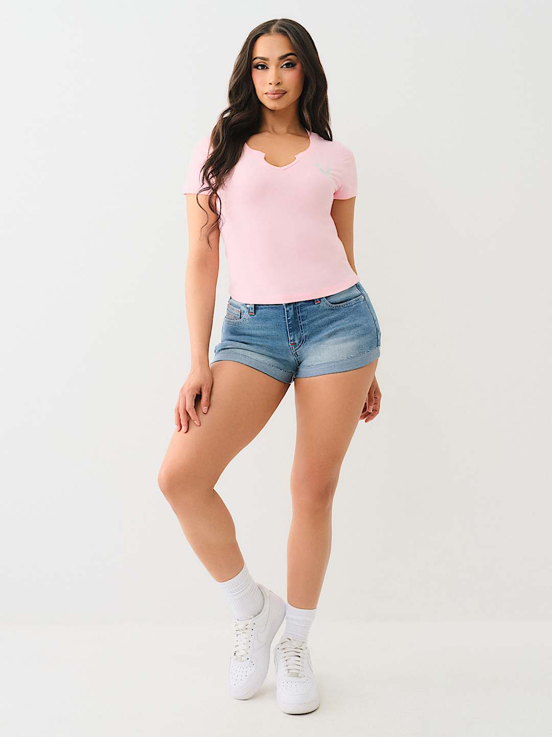 TRI LOGO NOTCH BABY TEE, image 3