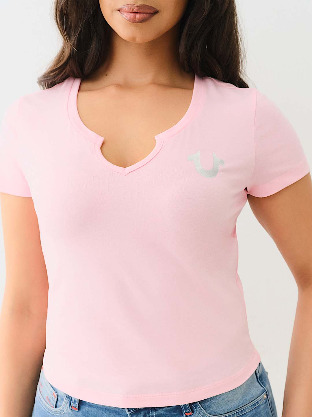 TRI LOGO NOTCH BABY TEE, image 4