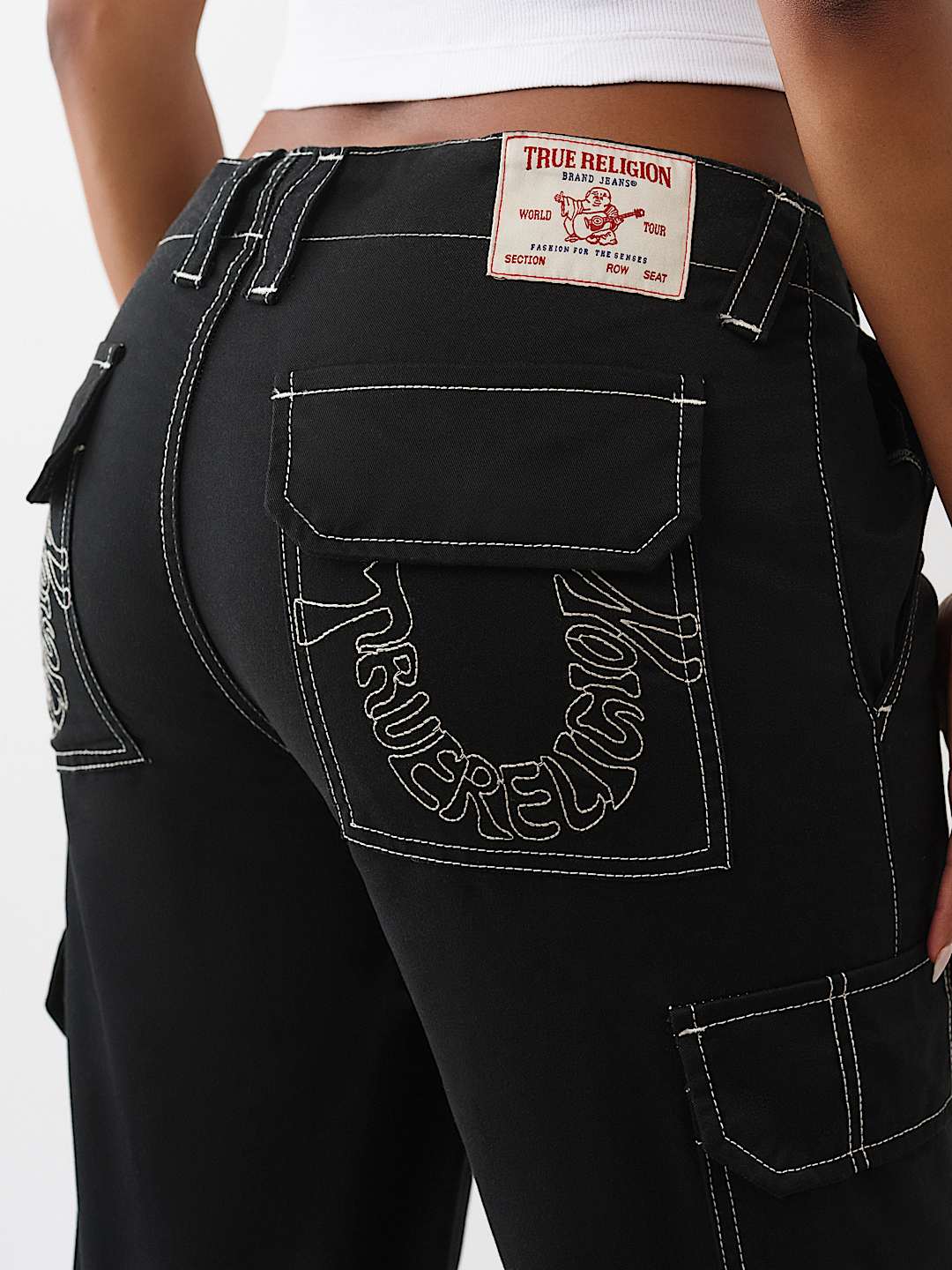 WARPED HORSESHOE SINGLE NEEDLE CARGO PANT, image 1