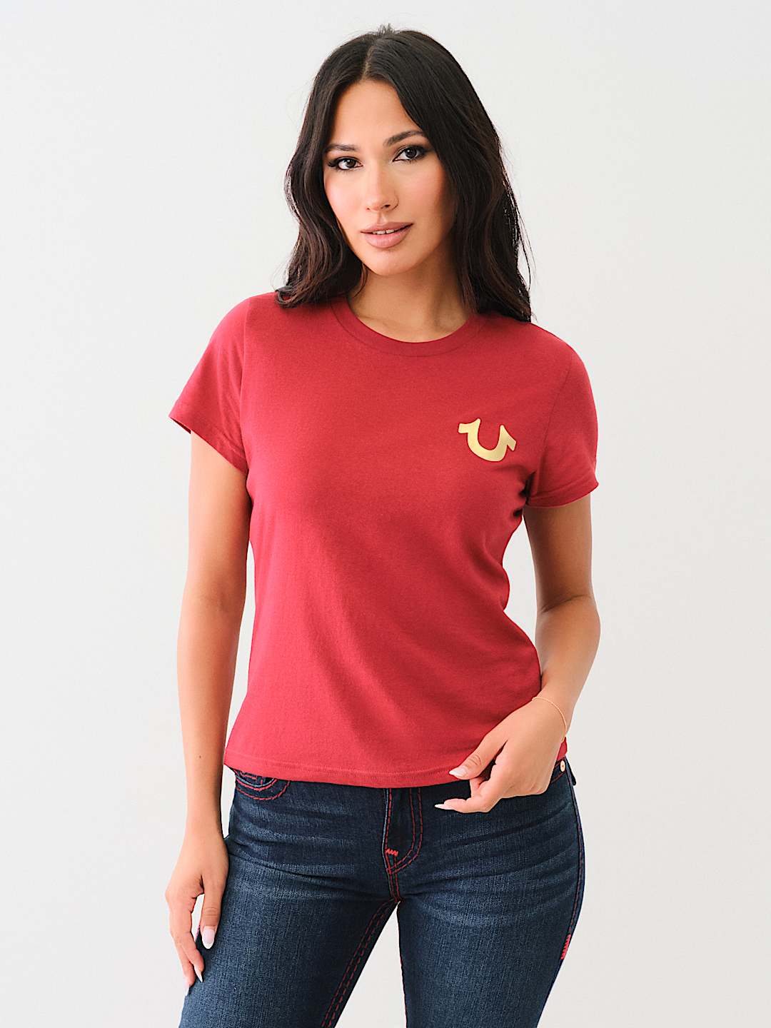TRUE RELIGION WINGED HORSESHOE TEE