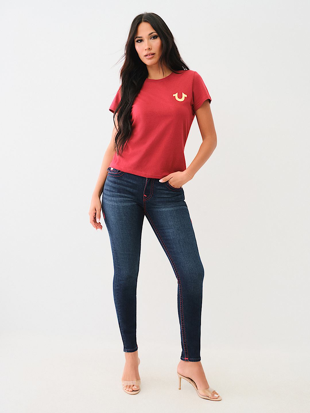 TRUE RELIGION WINGED HORSESHOE TEE
