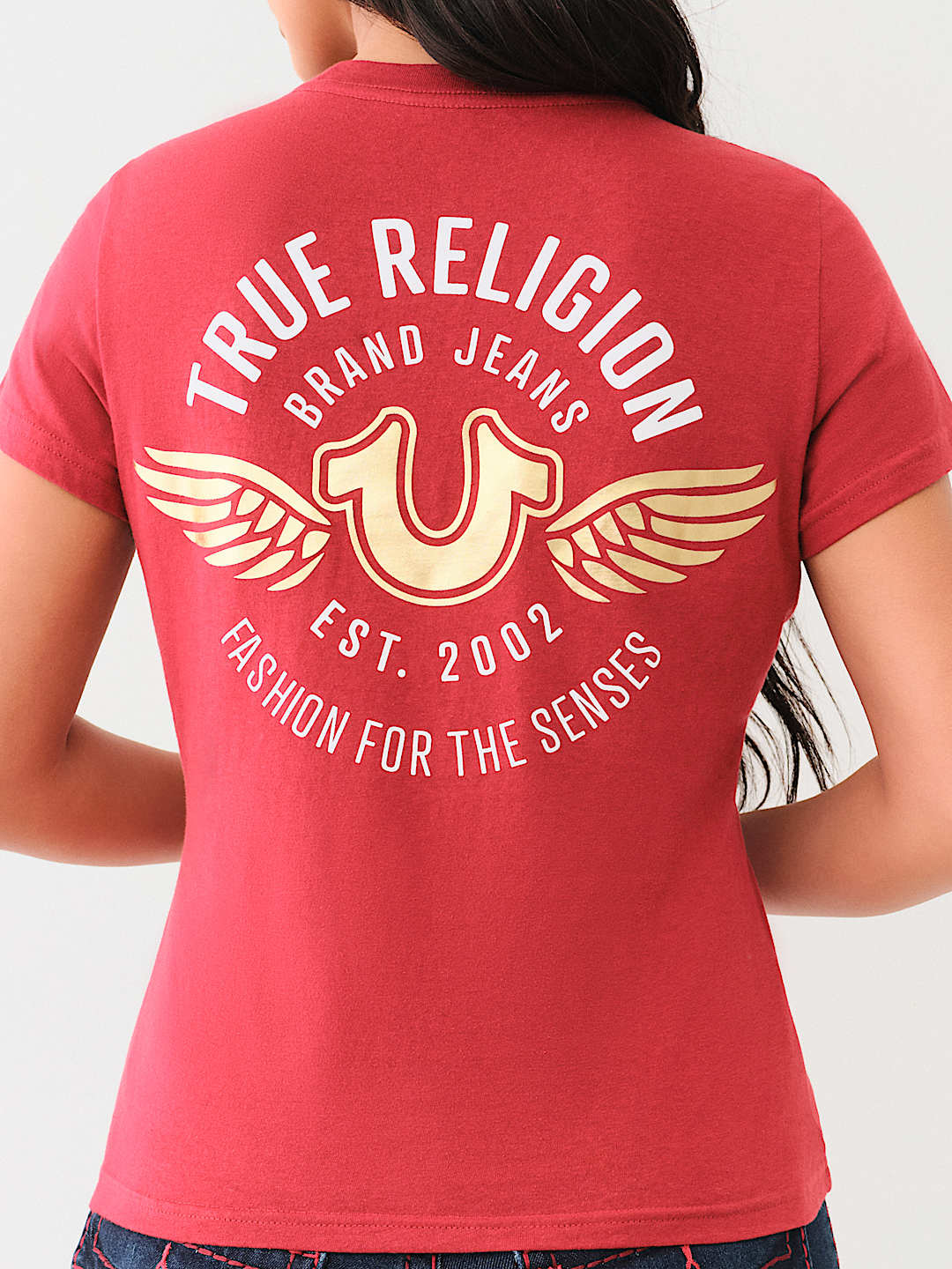 TRUE RELIGION WINGED HORSESHOE TEE