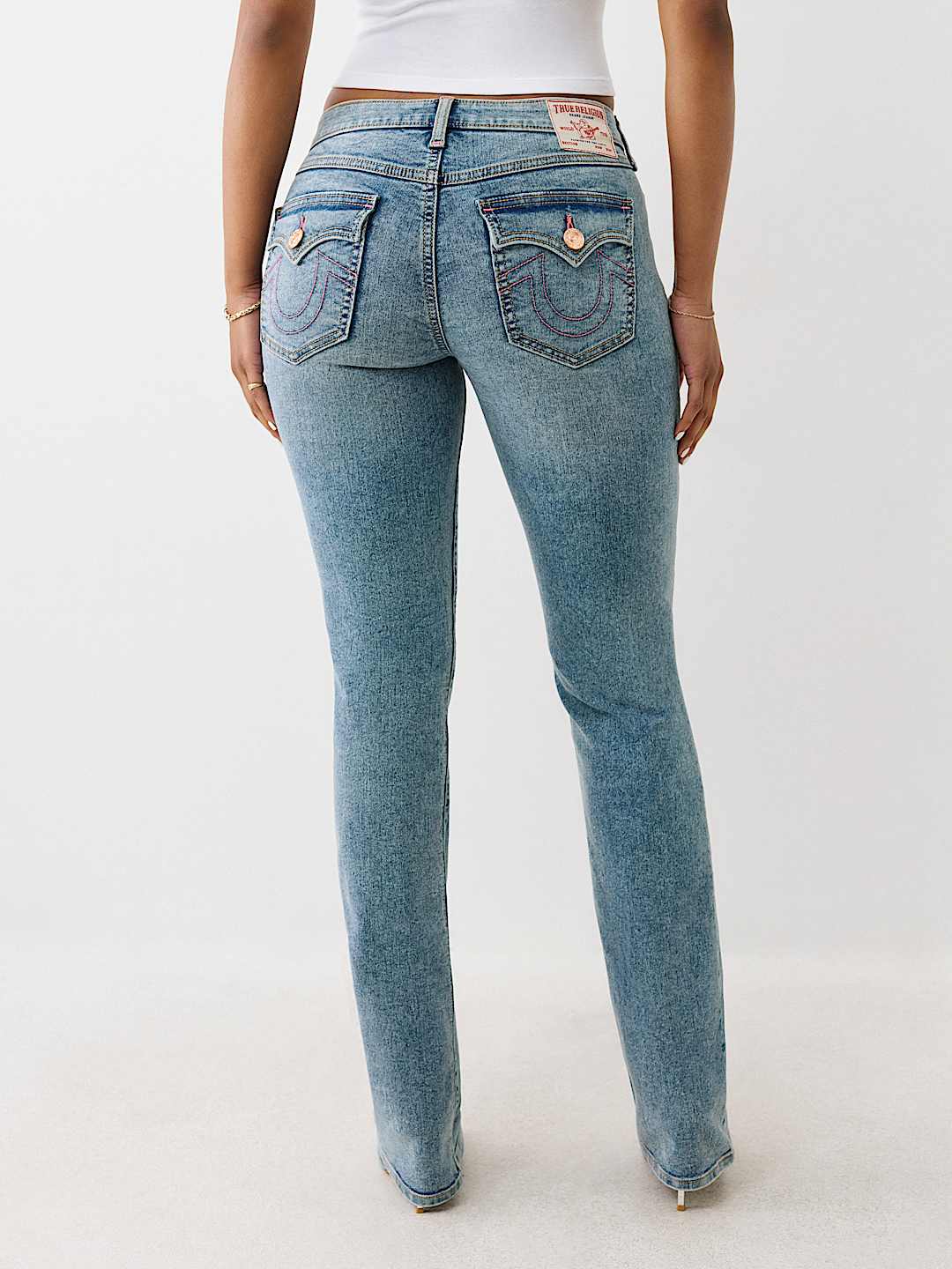 BILLIE MID RISE STRETCH STRAIGHT JEAN