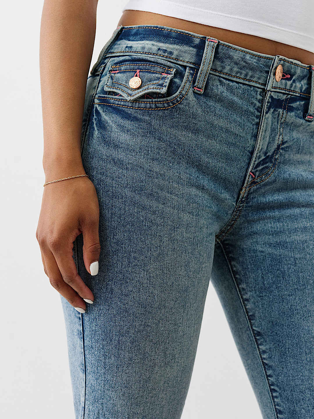 BILLIE MID RISE STRETCH STRAIGHT JEAN