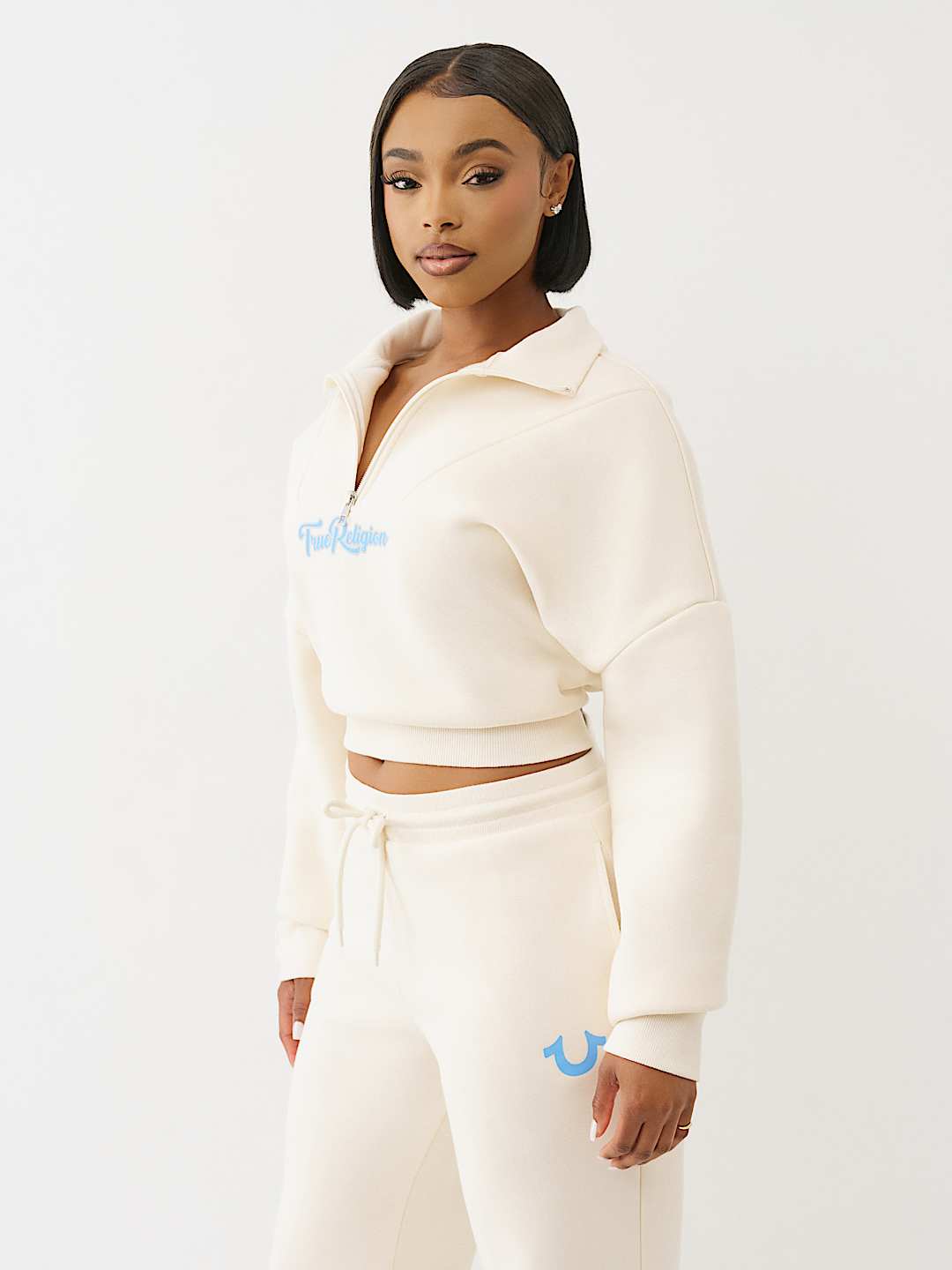 VARSITY HALF ZIP SWEATER, image 4