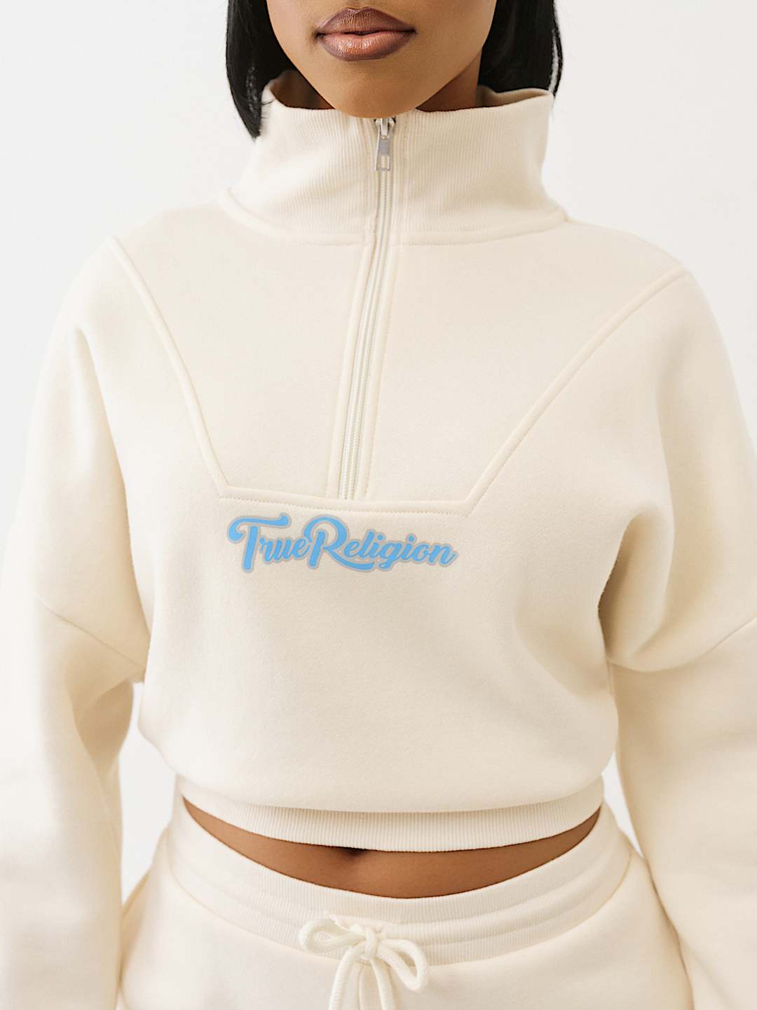 VARSITY HALF ZIP SWEATER, image 5