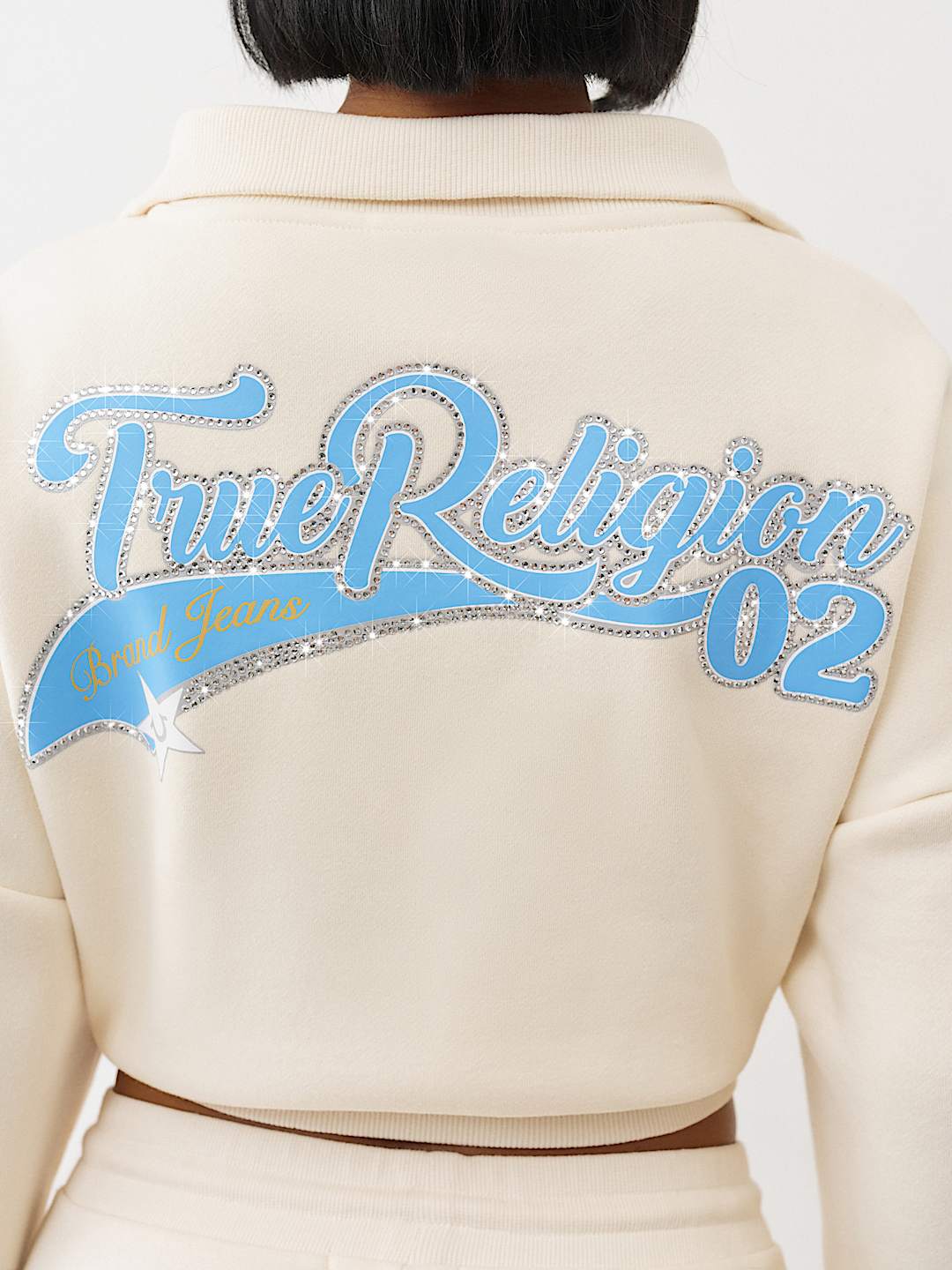 VARSITY HALF ZIP SWEATER, image 1