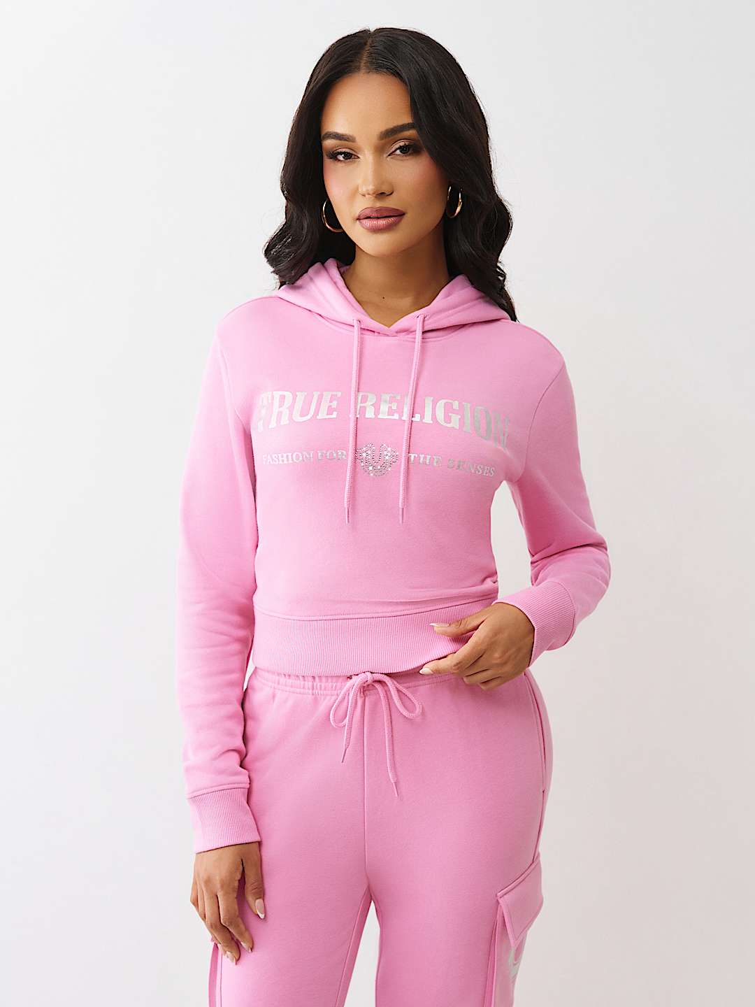 SUDADERA CON CAPUCHA MET&Aacute;LICA TRUE RELIGION, image 2