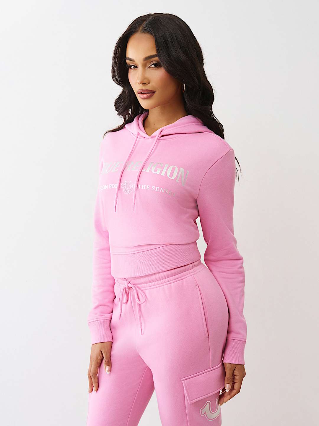 SUDADERA CON CAPUCHA MET&Aacute;LICA TRUE RELIGION, image 4