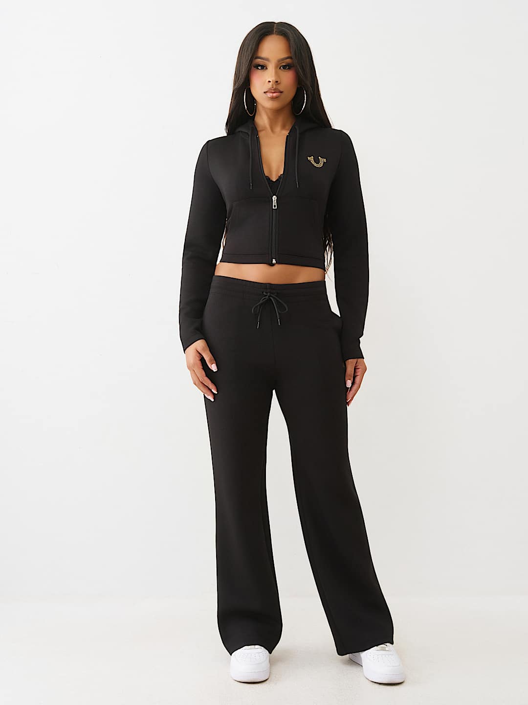 SHRUNKEN LOGO ZIP HOODIE, image 3