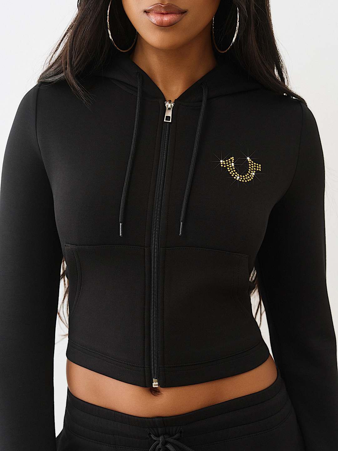 SHRUNKEN LOGO ZIP HOODIE, image 5