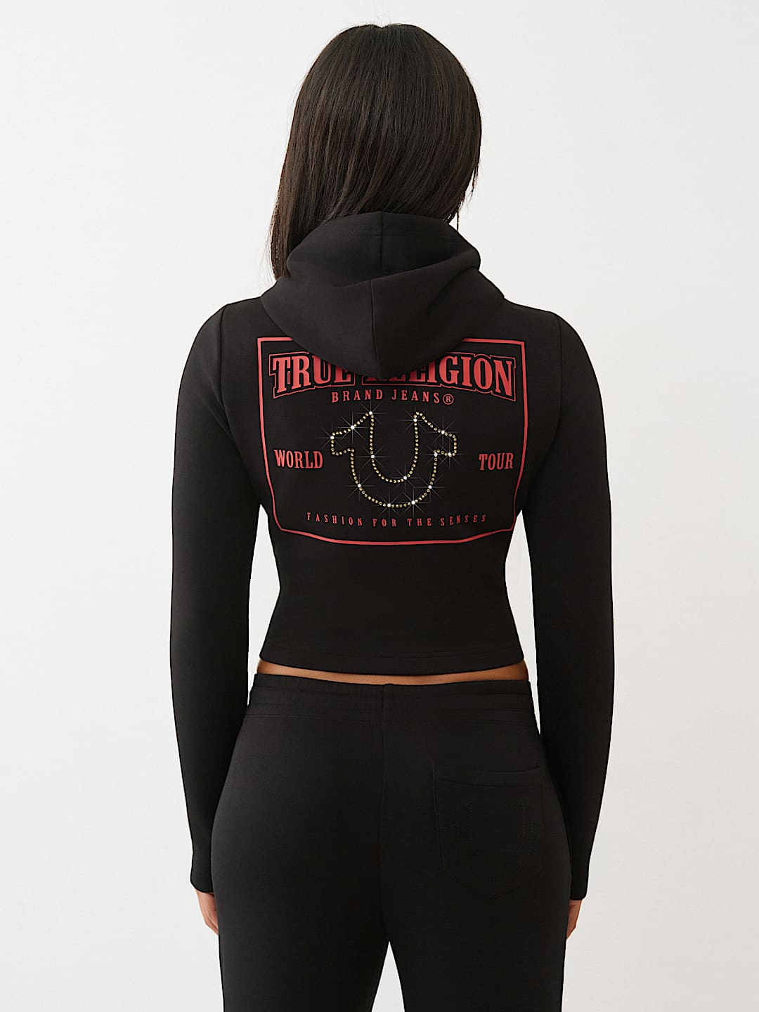SHRUNKEN LOGO ZIP HOODIE, image 6
