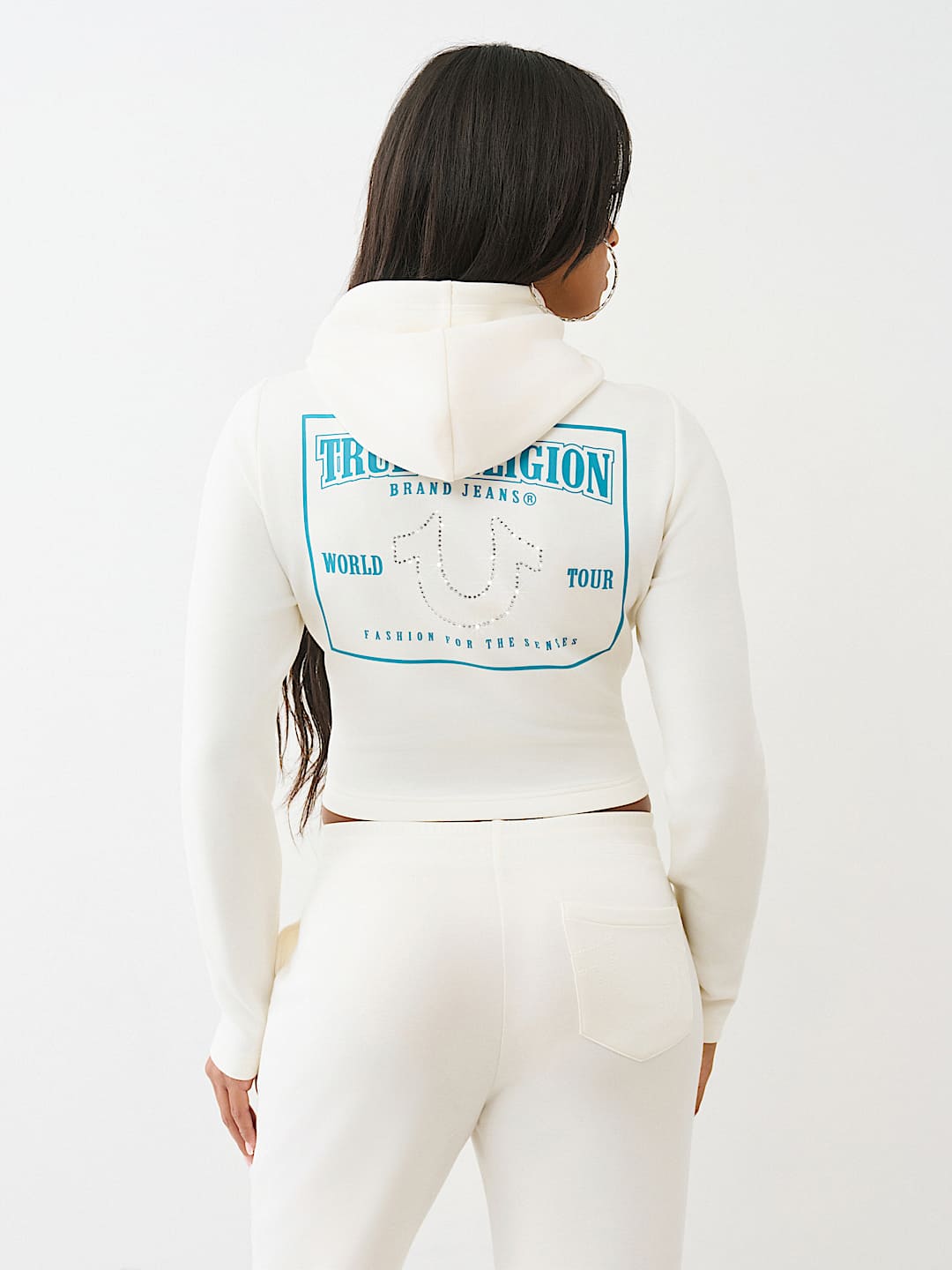 SHRUNKEN LOGO ZIP HOODIE, image 5