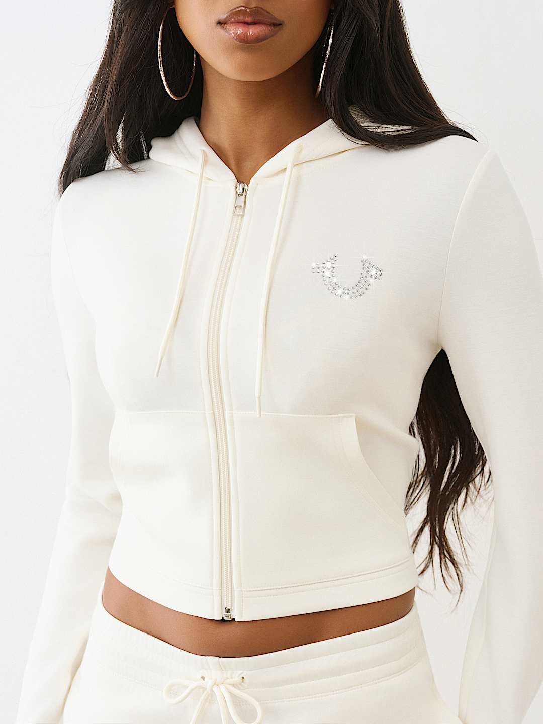 SHRUNKEN LOGO ZIP HOODIE, image 6