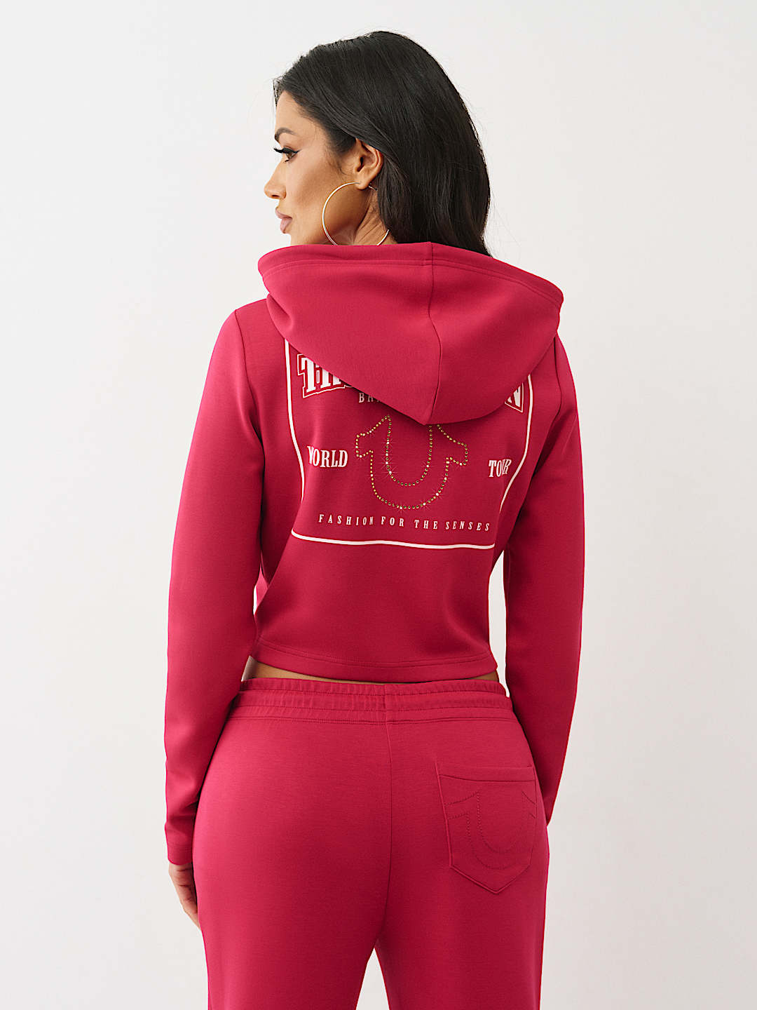 SHRUNKEN LOGO ZIP HOODIE, image 5