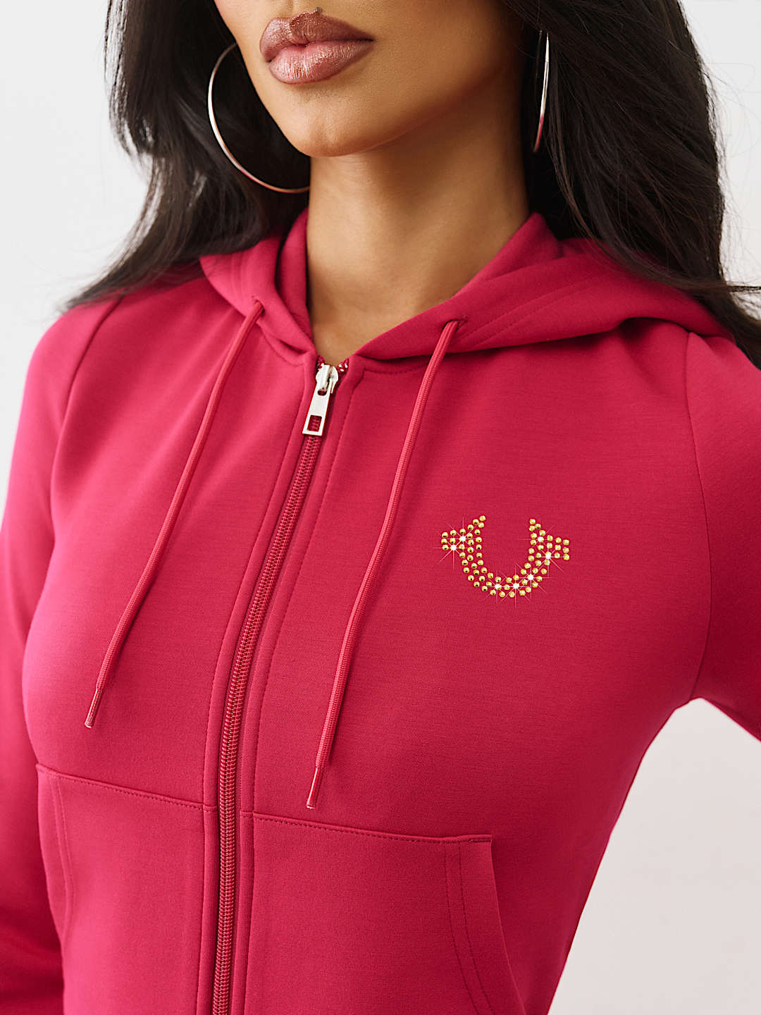 SHRUNKEN LOGO ZIP HOODIE, image 6