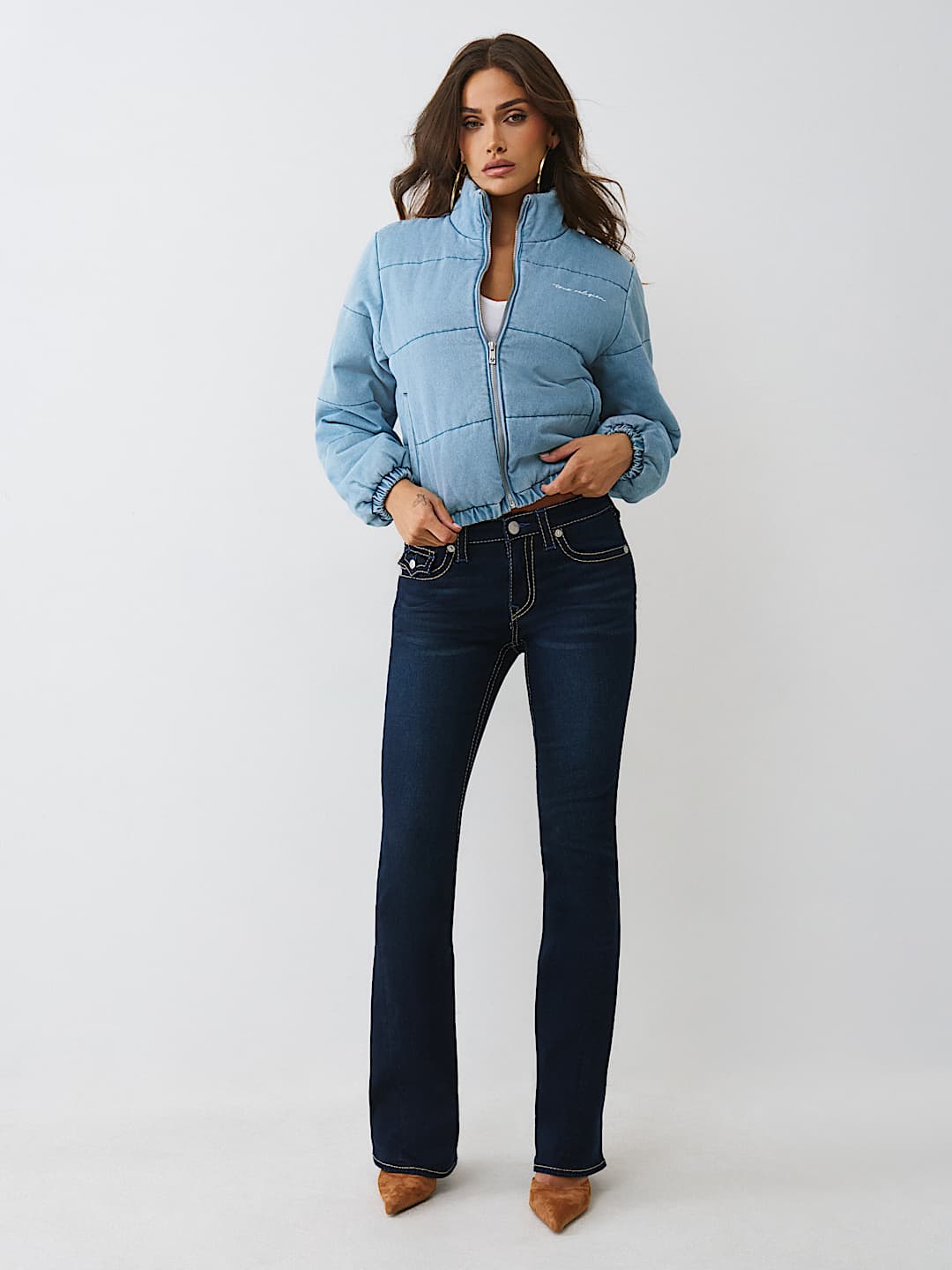 CHAQUETA ACOLCHADA DE MEZCLILLA, image 2