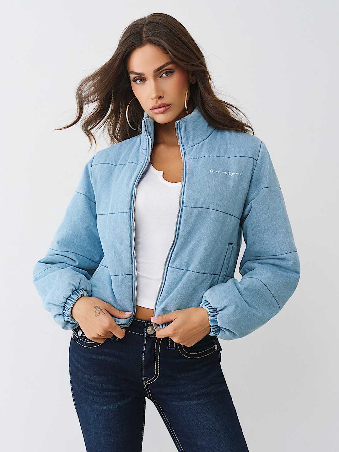 CHAQUETA ACOLCHADA DE MEZCLILLA, image 4