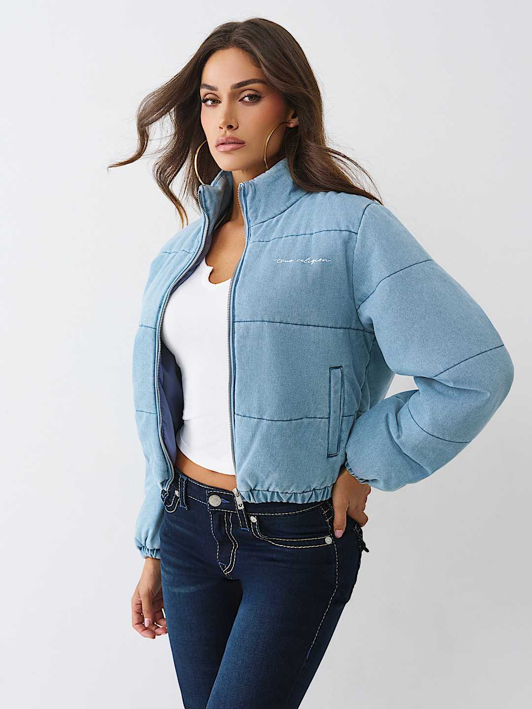 CHAQUETA ACOLCHADA DE MEZCLILLA, image 5