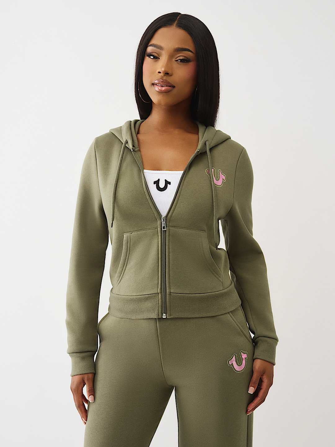 SHRUNKEN WING ZIP HOODIE, image 2