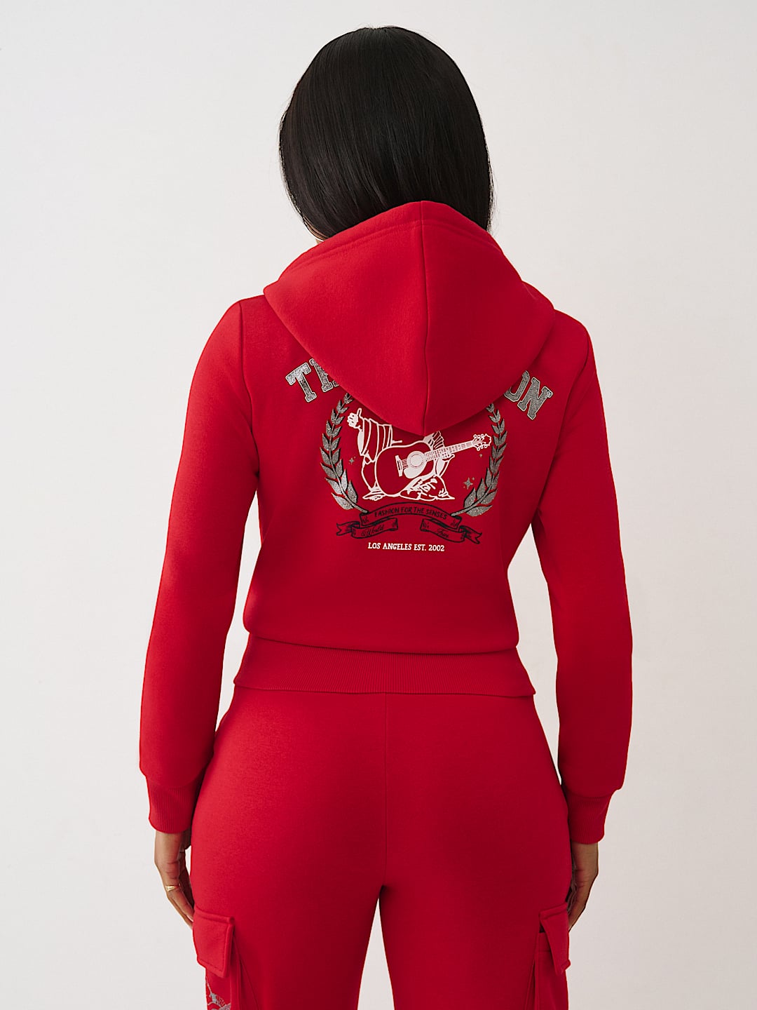 SHIMMER BUDDHA CREST ZIP HOODIE, image 6