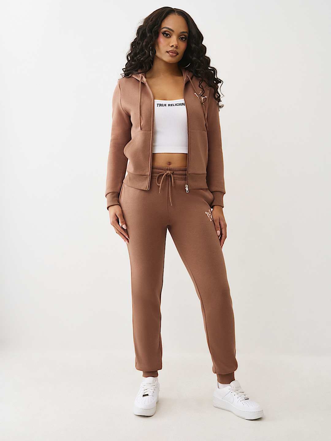 BUTTERFLY CRYSTAL LOGO ZIP HOODIE, image 3