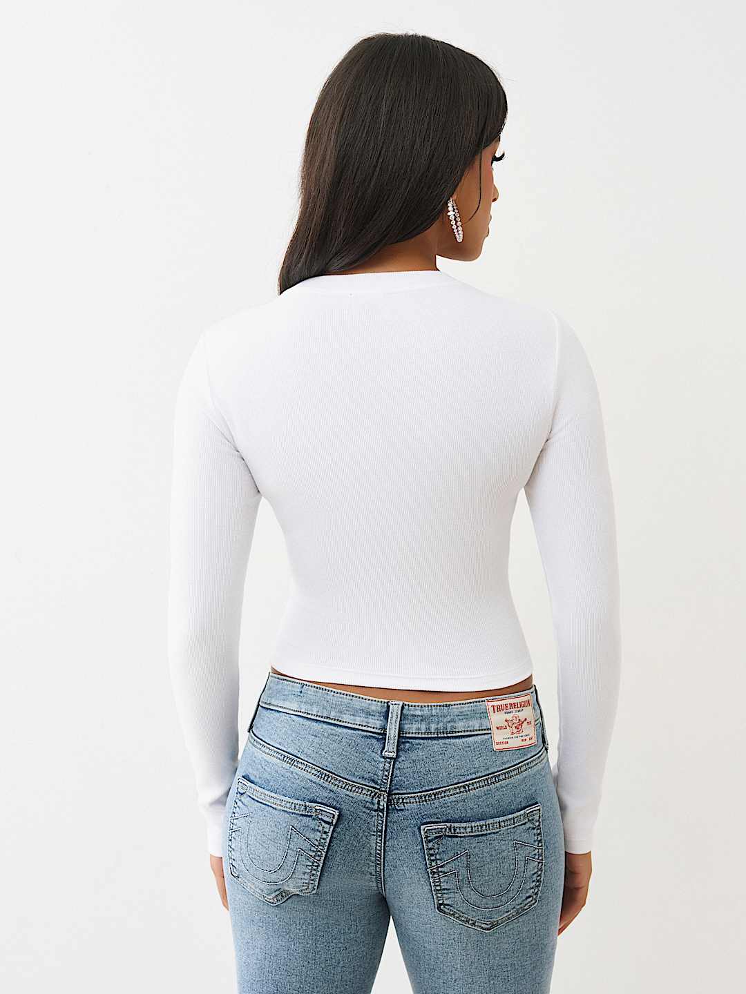 BUDDHA RIBBED LONG SLEEVE  BABY TEE, image 5