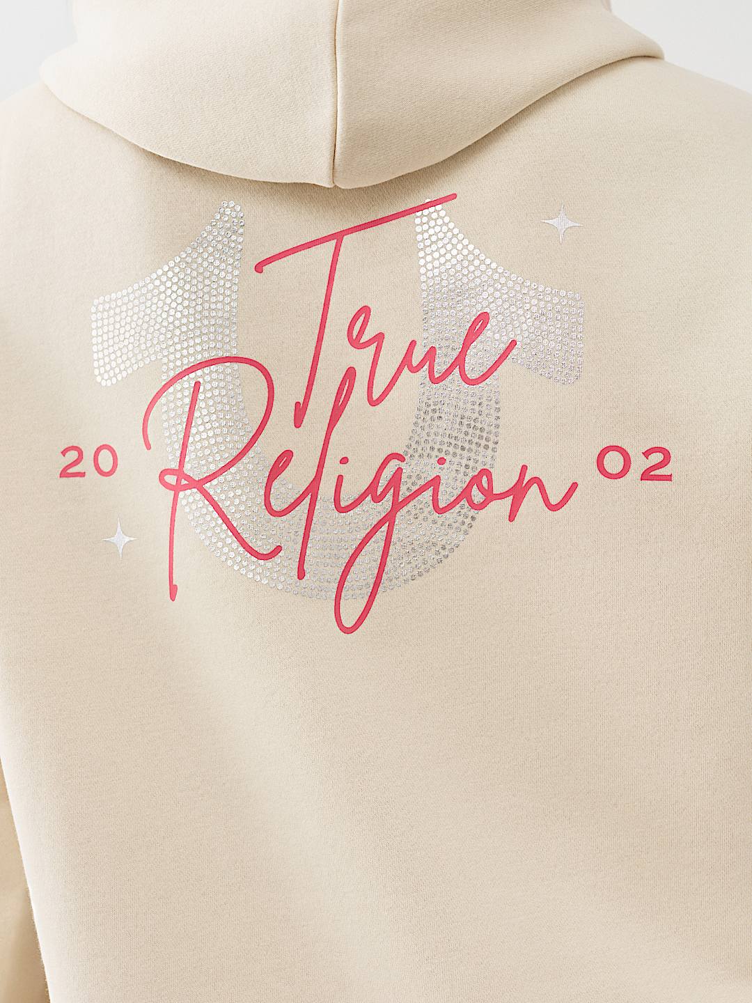 CRYSTAL HORSESHOE SCRIPT HOODIE DRESS, image 2