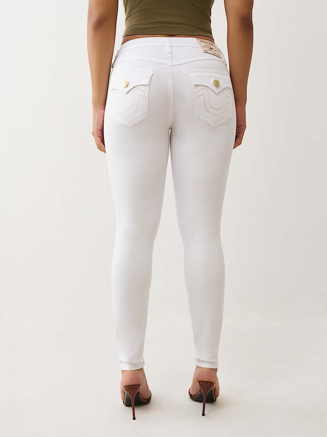 JENNIE BIG T LUREX HORSESHOE CURVY SKINNY JEAN, image 5