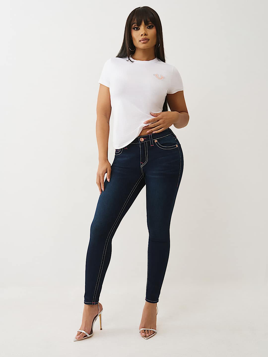 JENNIE MID RISE BIG T CURVY SKINNY JEAN, image 3