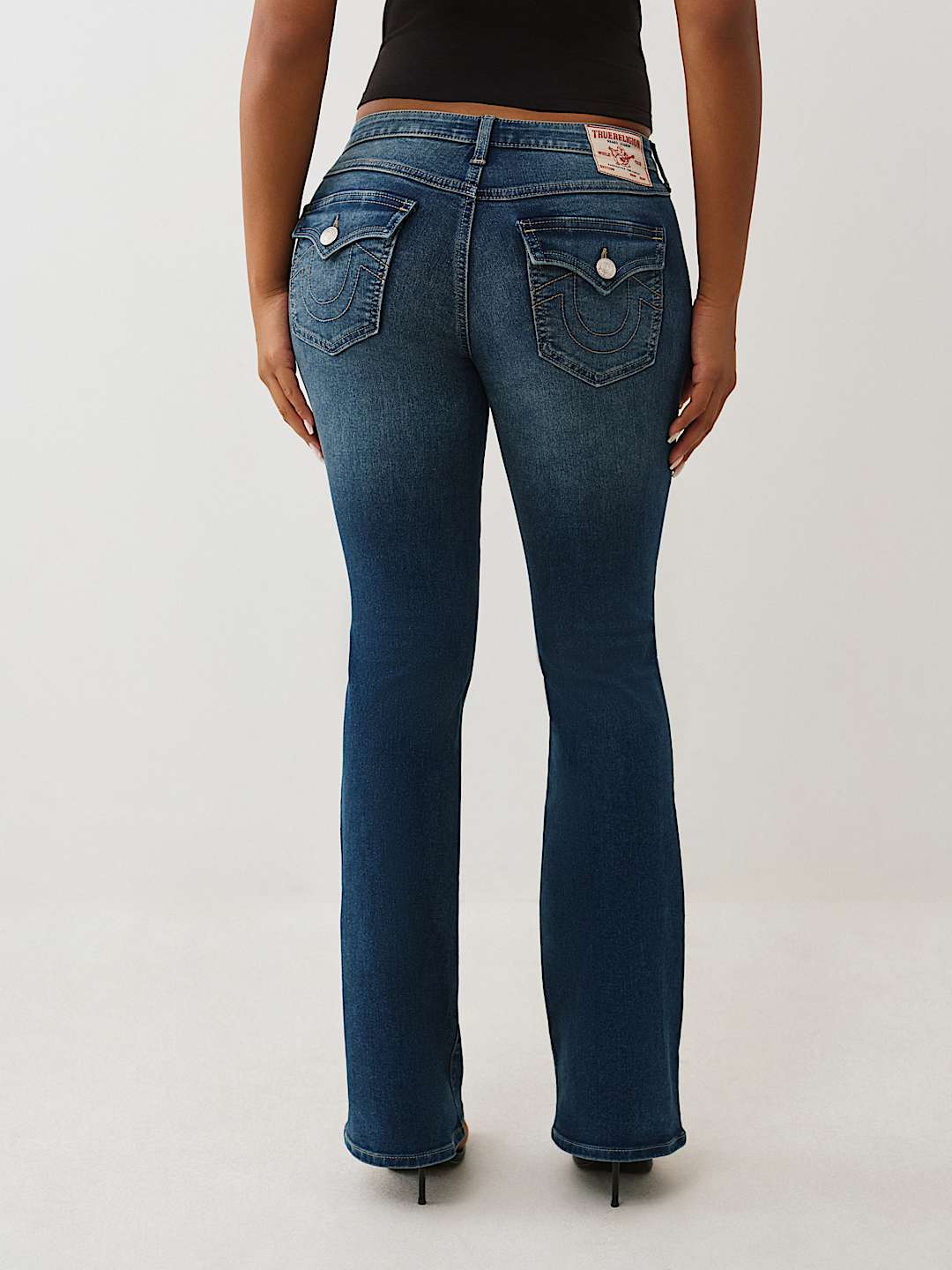 BECCA MID RISE FLAP BOOTCUT JEAN, image 4
