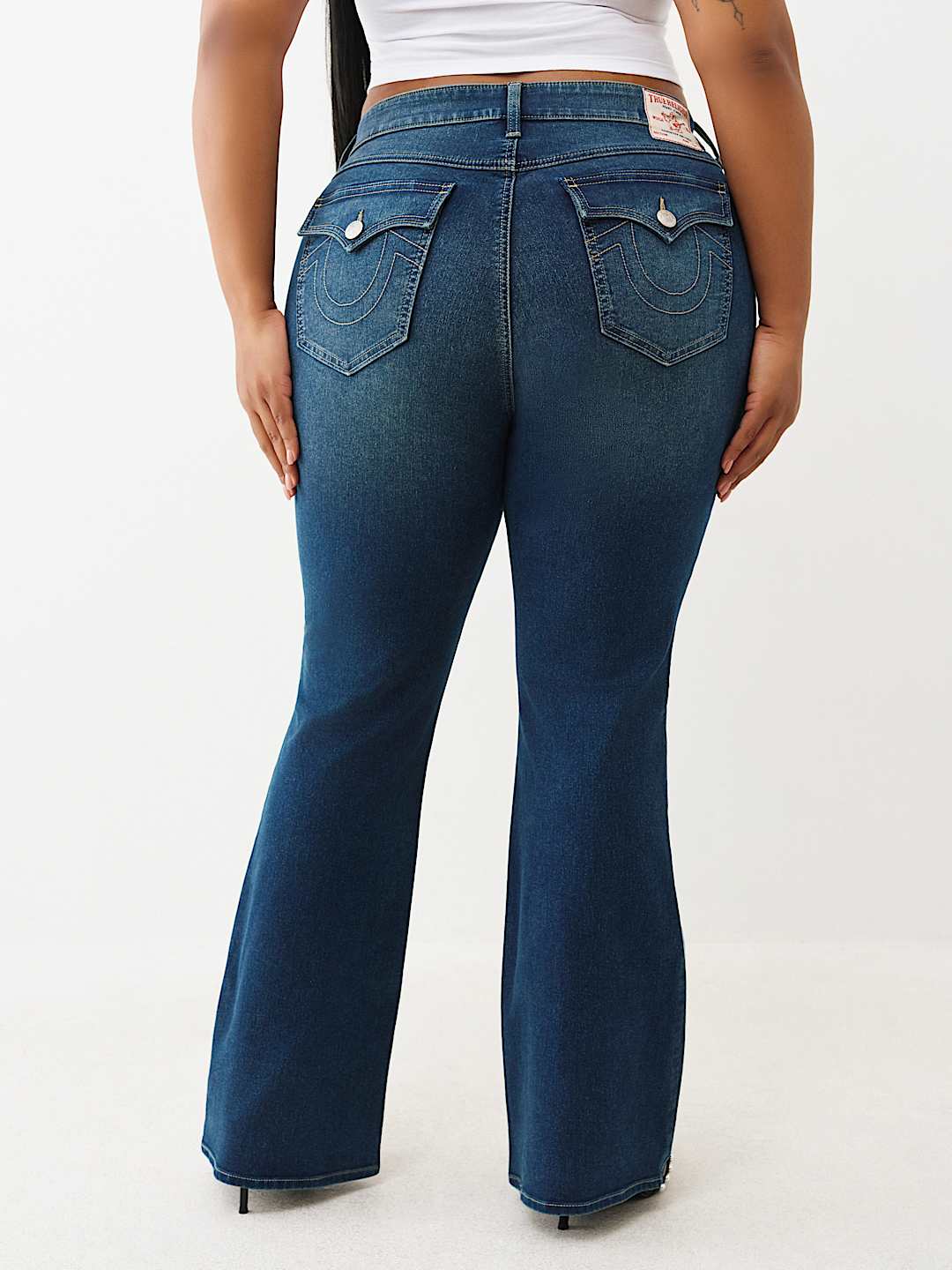 PLUS BECCA MID RISE FLAP BOOTCUT JEAN, image 4